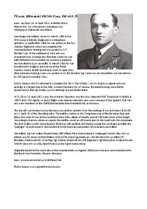 A preview of a PDF biography for Wilmanski, Leon